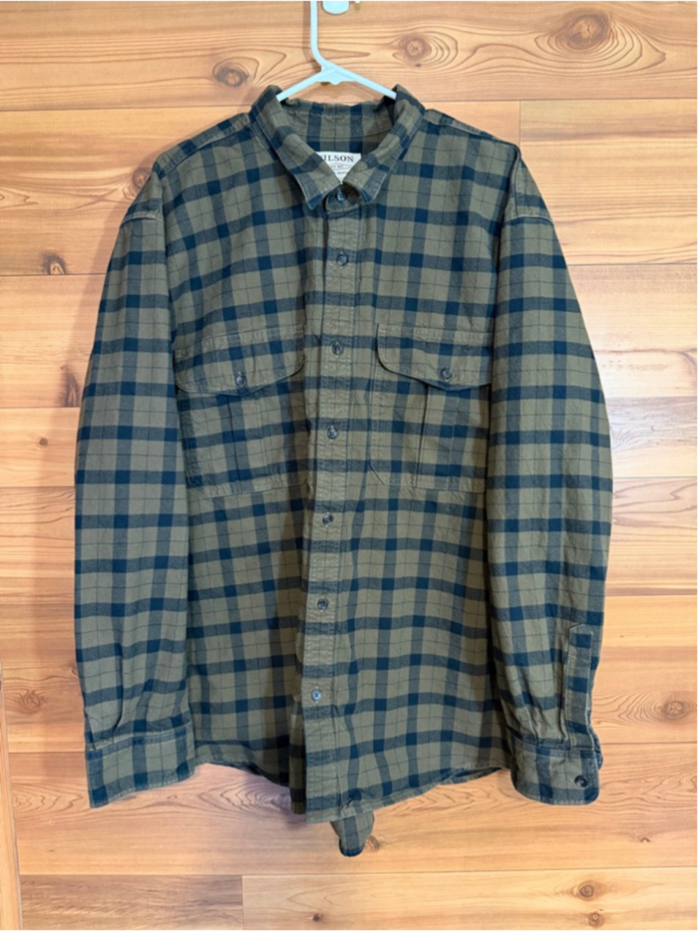 Filson Otter Green Black Plaid Alaskan Guide Shirt Mens XXXL View 2